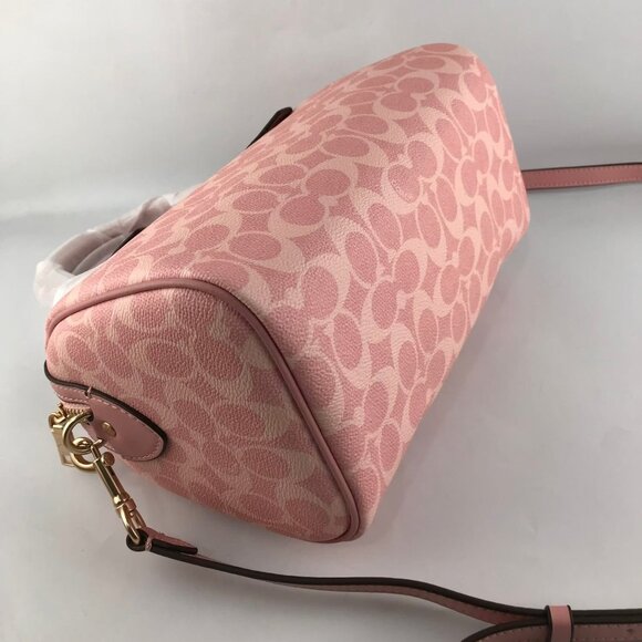 NWT Pink Coach Rowan Satchel Bag - Picture 5 of 7